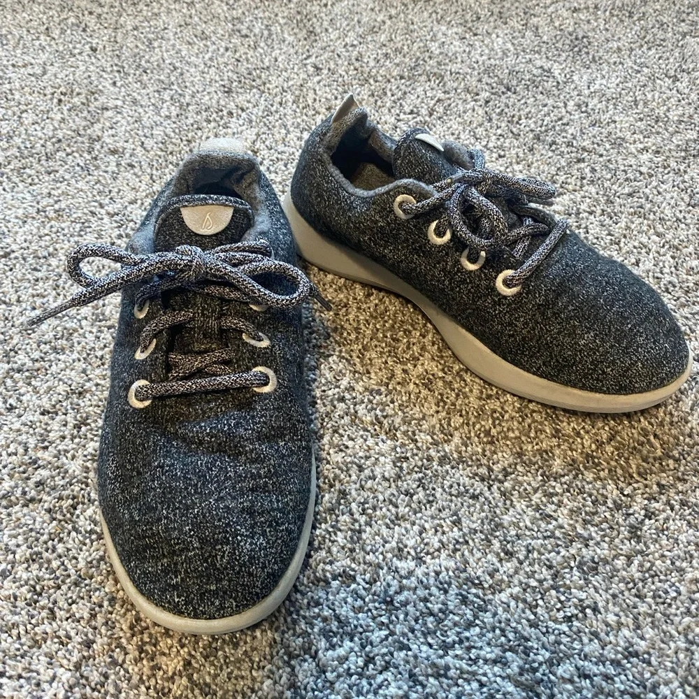 Women’s Grey AllBirds Wool Running Shoes size 8
